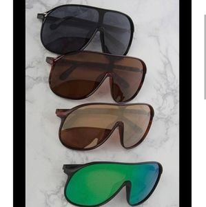 Men Black Aviator Large Sunglasses